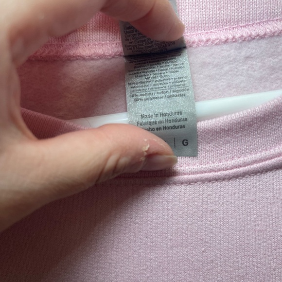 Gildan Pink 'Be A Good Human' Crewneck Sweatshirt - Picture 4 of 5